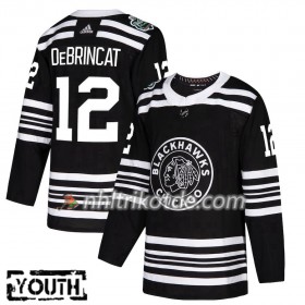 Chicago Blackhawks Trikot Alex DeBrincat 12 2019 Winter Classic Adidas Schwarz Authentic - Kinder